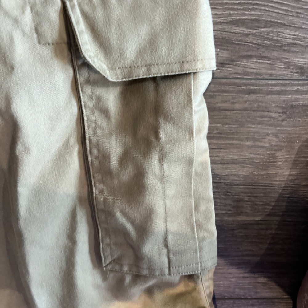 Banana Jack Mens Cargo Shorts Size 38 Khaki Tan Cotton Blend Multi Pocket Twill - Picture 3 of 4